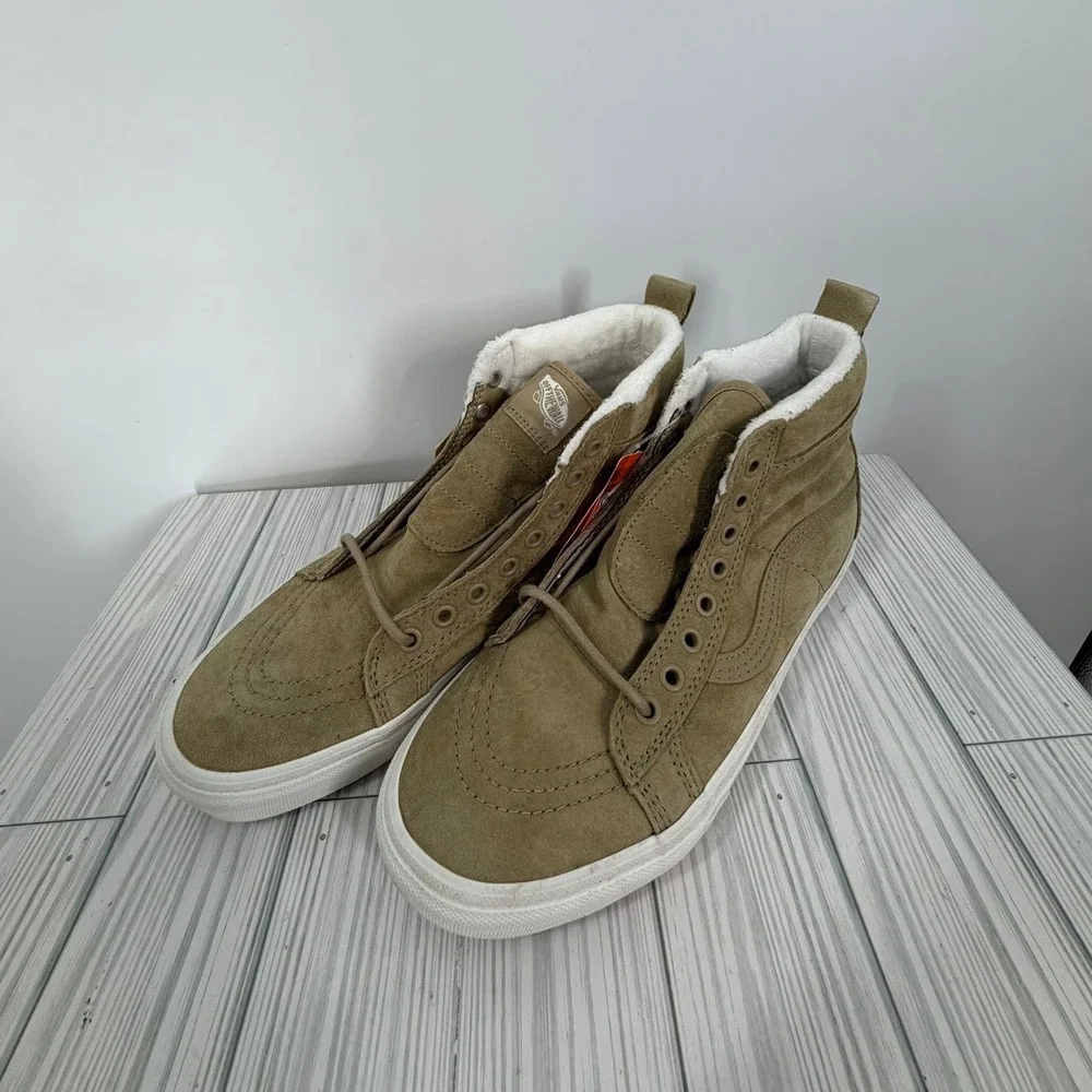 Vans Sk8-Hi MTE All Weather Suede High Top Khaki Tan Men 8/Women 9.5 NEW UNISEX